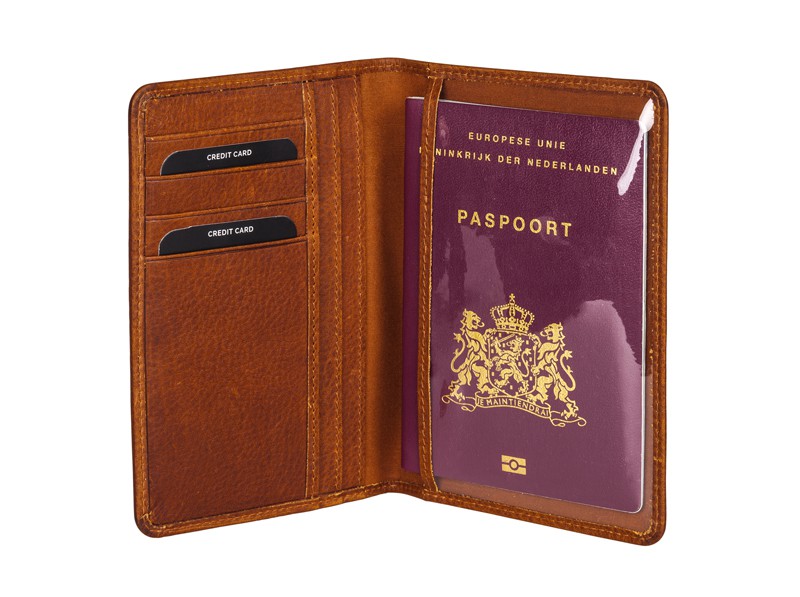 Burkely Kentekencard en paspoort Map Bruin